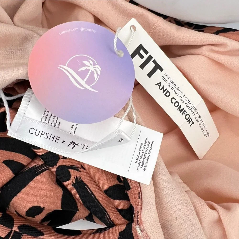 Cupshe Love Struck Asymmetrical One Piece Swimsuit Size XL - Picture 4 of 8